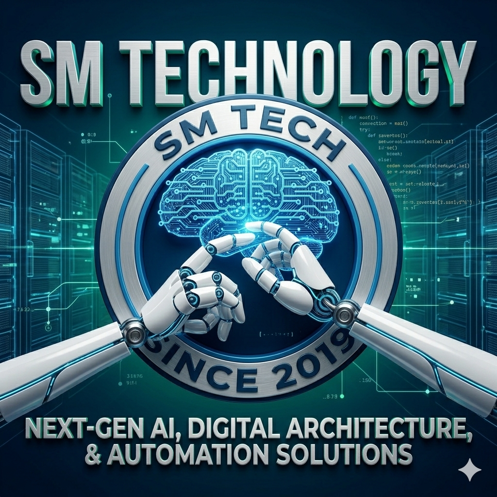 SM Tech AI Solutions Hero Engineering Illustration